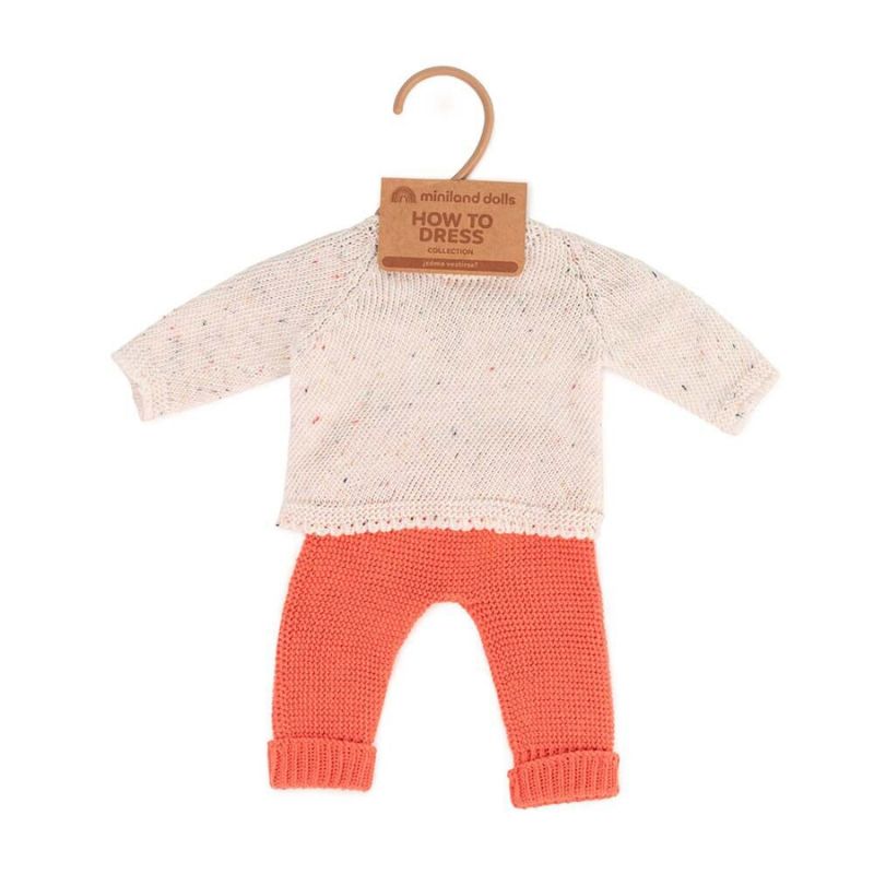 Miniland Doll Knitted Outfit Sweater & Trousers - 38cm